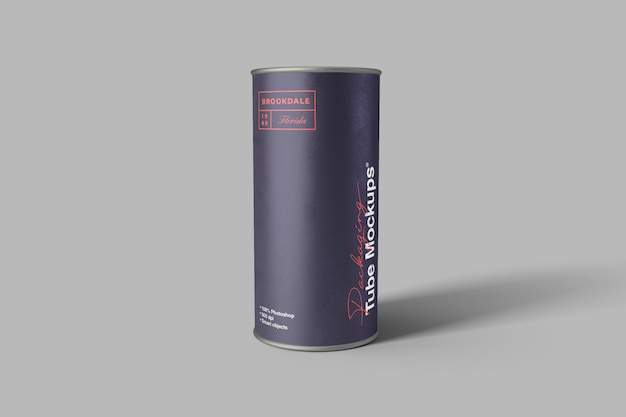 Mockup der Verpackungsröhre