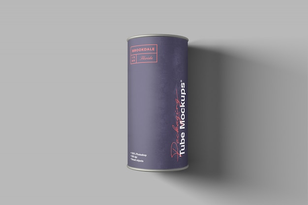 Mockup der Verpackungsröhre