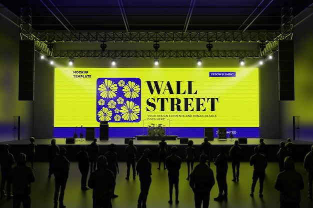 Mockup der Wall Street-Präsentation