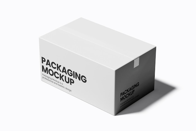 Mockup der weißen Verpackungsbox