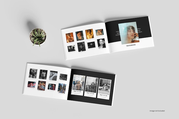 PSD mockup der zeitschrift landscape