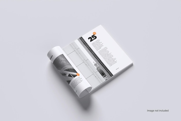 PSD mockup der zeitschrift square