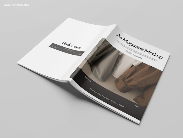 Mockup des A4-Magazins