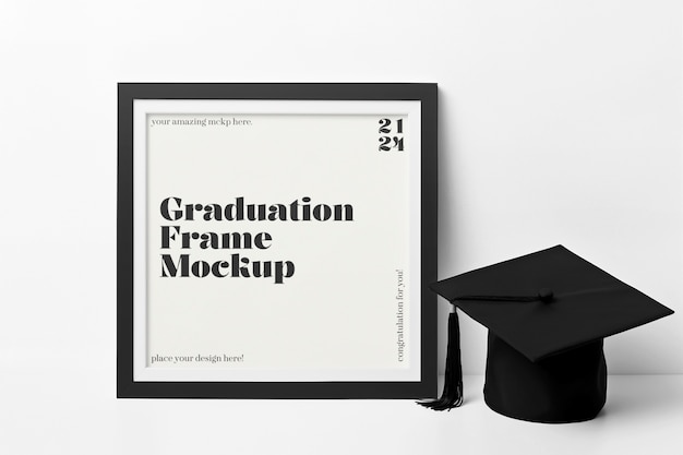 PSD mockup des abschlussrahmens