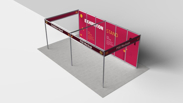 Mockup des Ausstellungsstands von Shell Scheme