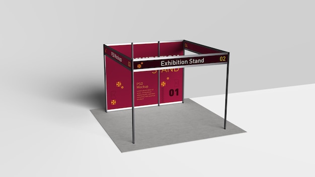 Mockup des Ausstellungsstands von Shell Scheme