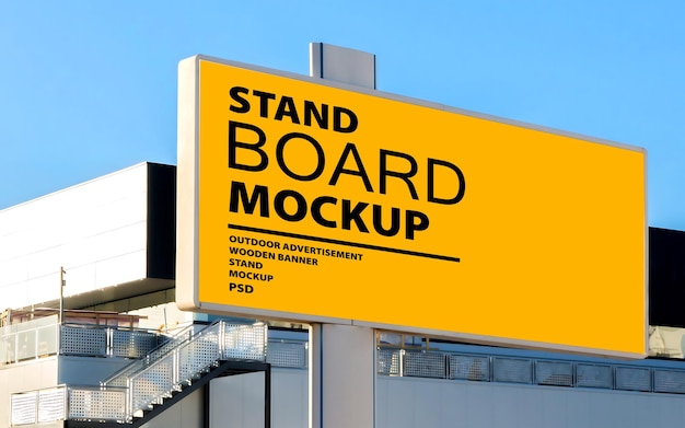 Mockup des Brettstandes