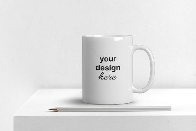 PSD mockup des kaffee-tee-klassischen becherbecher-unternehmens-branding-logo-präsentationsdruck-designkonzepts