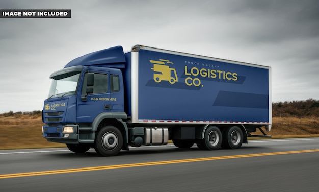 Mockup des Lastwagens