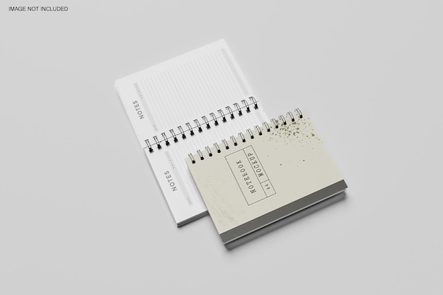 Mockup des Notizbuchs