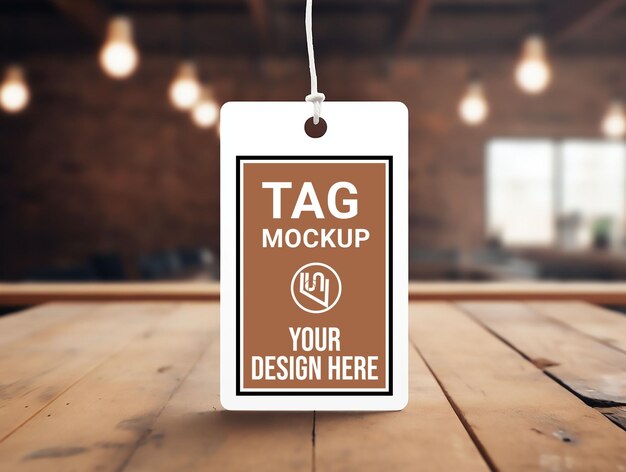 Mockup des psd-tag-labels