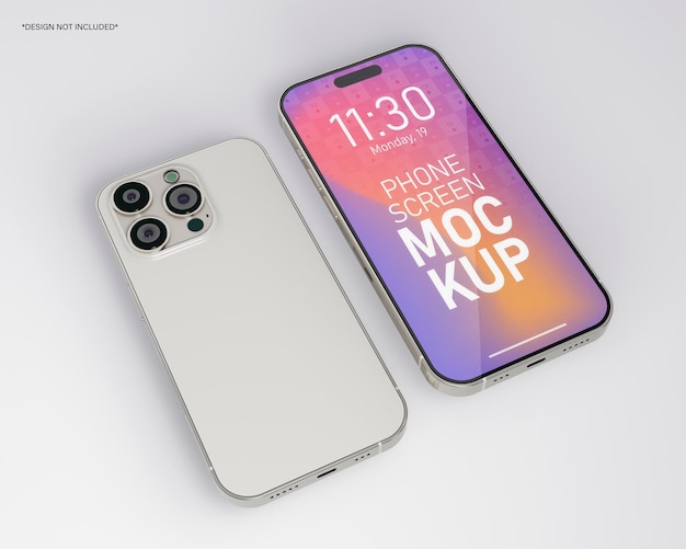 Mockup des PSD-Telefonbildschirms