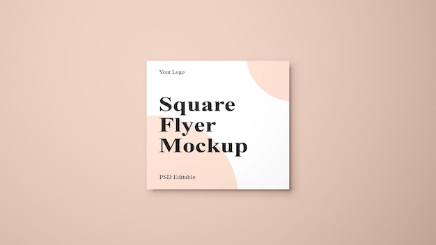 Mockup des quadratischen Flyers der PSD
