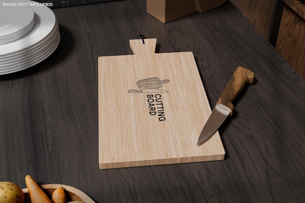 Mockup des Schneidbretts