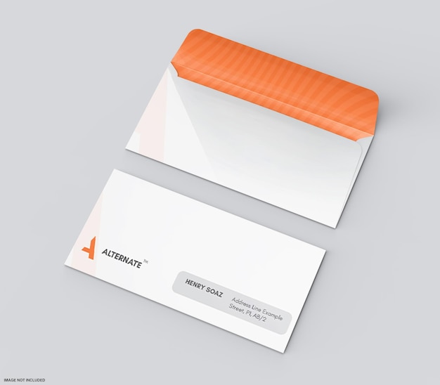 Mockup-Design des Umschlags