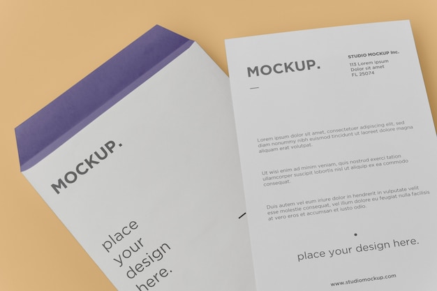 Mockup-Design für A4-Umschläge