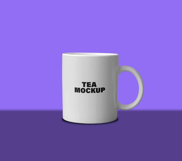 Mockup-Design für Becher und Tee-Tasse-Mockup-Vorlage