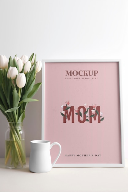 PSD mockup-design für den muttertag