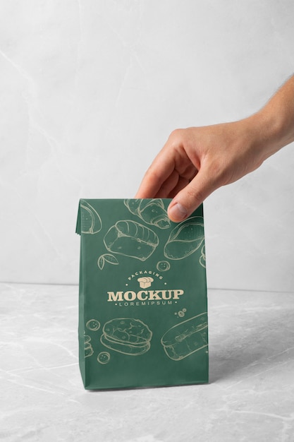 PSD mockup-design für dessertverpackungen