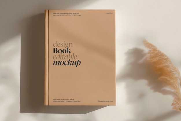 Mockup-Design für ein quadratisches Buch