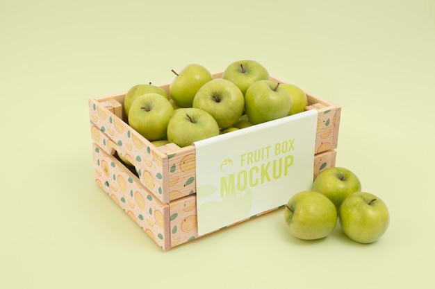 Mockup-design für frisches obst