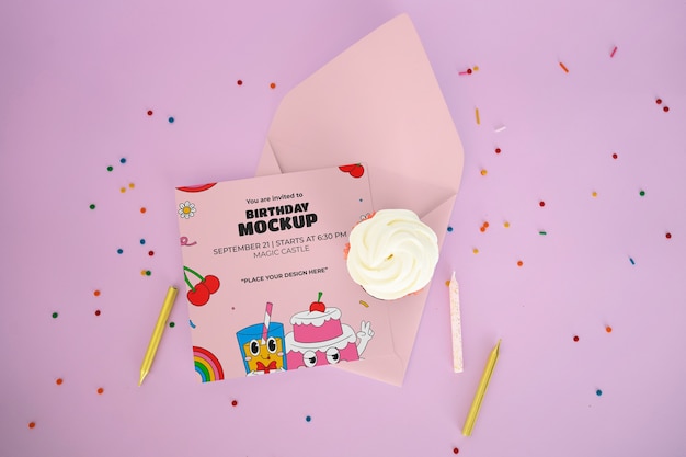 Mockup-Design für Geburtstagskarten