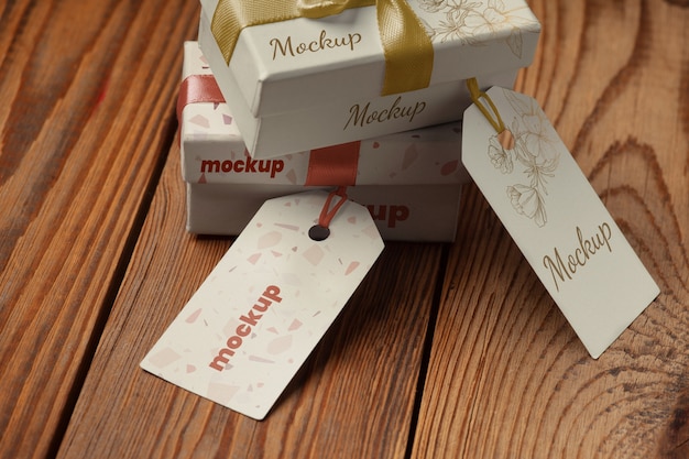 Mockup-Design für Hochzeitsgeschenke