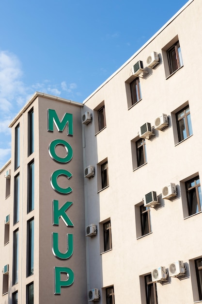 Mockup-Design für Hotelschilder