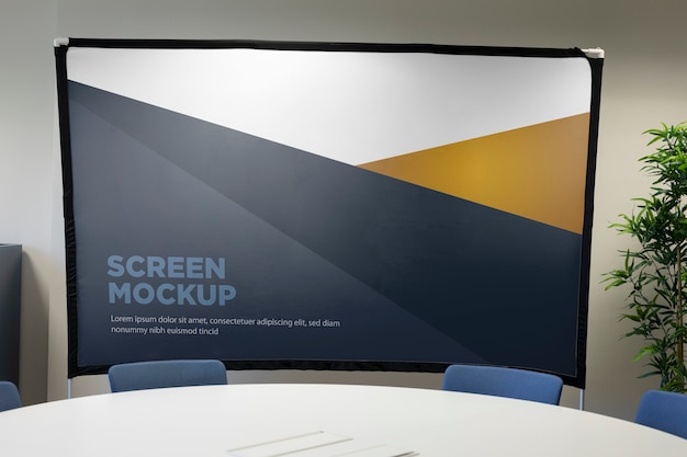 PSD mockup-design für konferenzräume