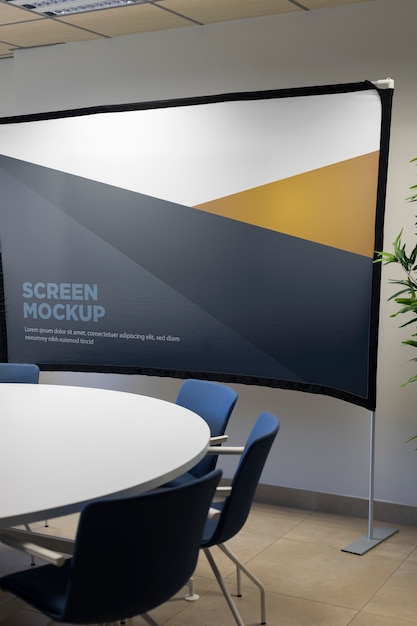 PSD mockup-design für konferenzräume