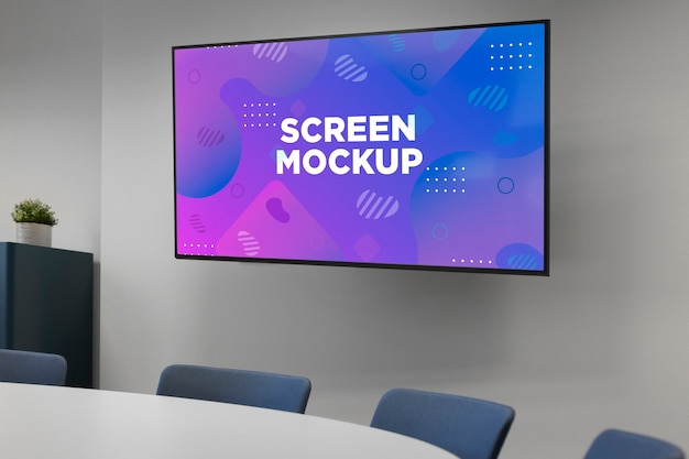 PSD mockup-design für konferenzräume