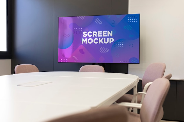 PSD mockup-design für konferenzräume