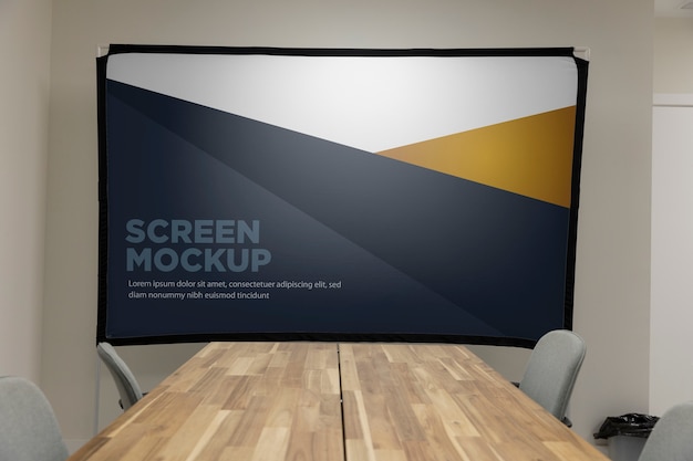 PSD mockup-design für konferenzräume