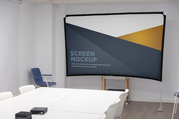 Mockup-design für konferenzräume