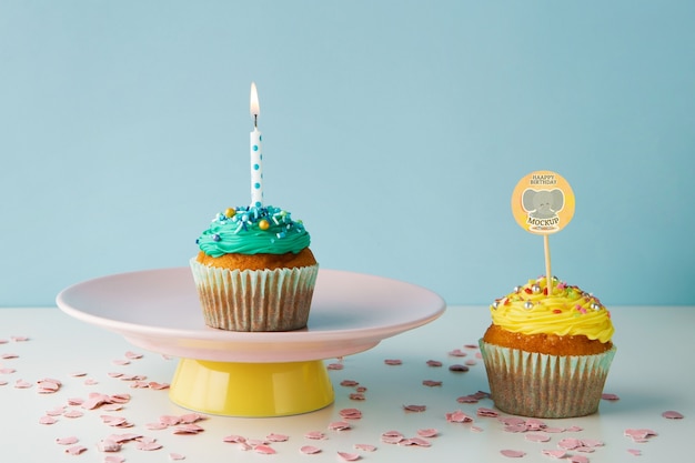 Mockup-Design für Kuchendeckel