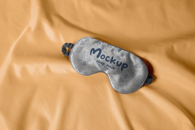 Mockup-design für schlafaugenmasken
