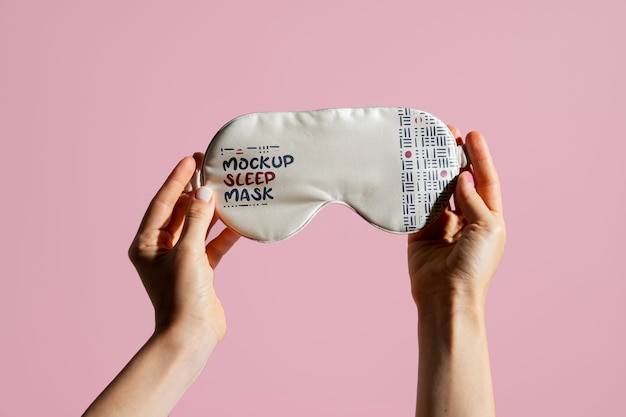 PSD mockup-design für schlafaugenmasken