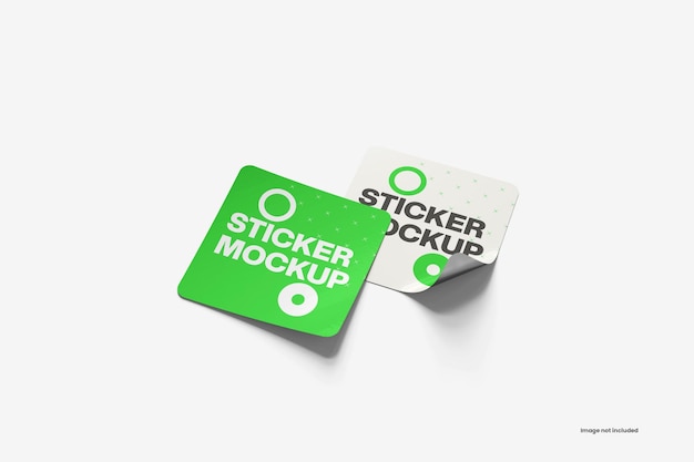 Mockup di adesivo