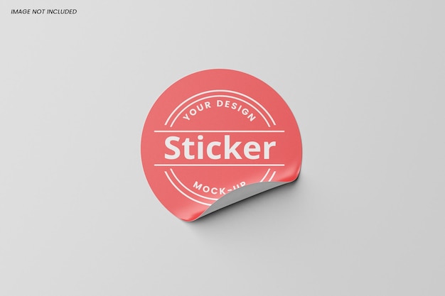 Mockup di adesivo