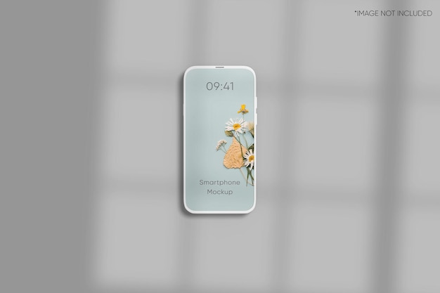 Mockup di argilla per smartphone minimalista