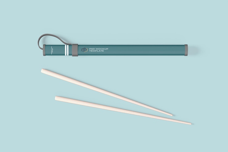 PSD mockup di bacchette