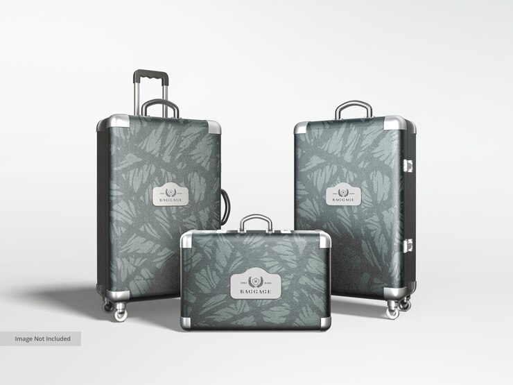 PSD mockup di bagagli da viaggio