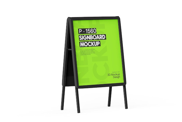 Mockup di banner AFrame per la pubblicità