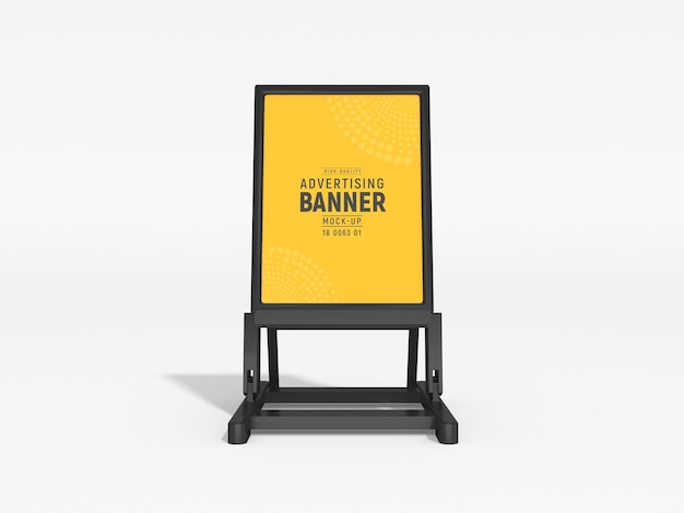 Mockup di banner per stand pubblicitari