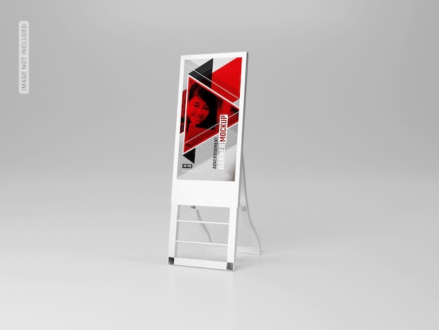 Mockup di banner per stand pubblicitario