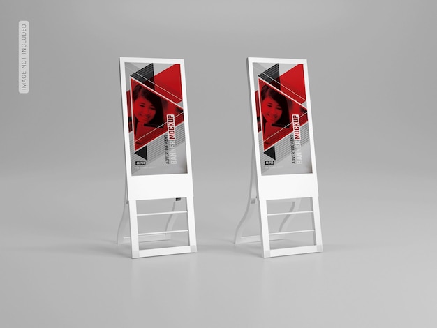 Mockup di banner per stand pubblicitario