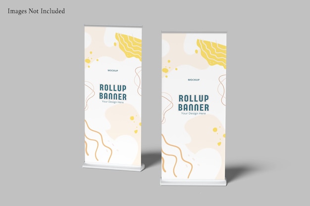 Mockup di banner rotolante realistico