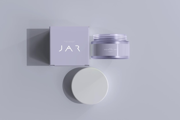 Mockup di barattolo cosmetico
