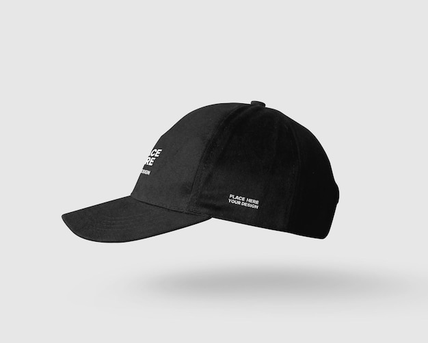 Mockup di berretto di baseball nero