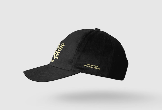 Mockup di berretto di baseball nero
